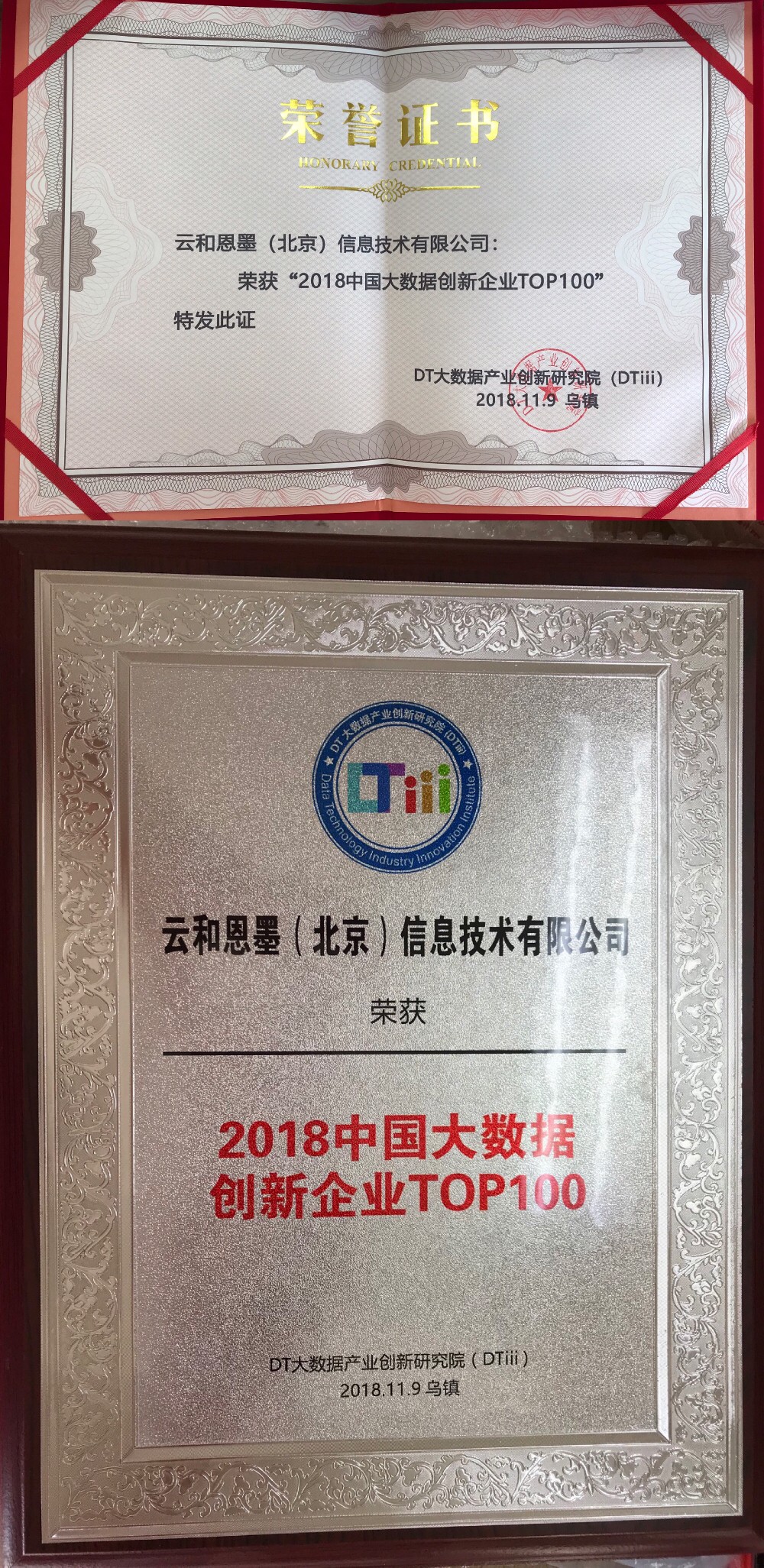 2018中国大数据创新企业TOP100